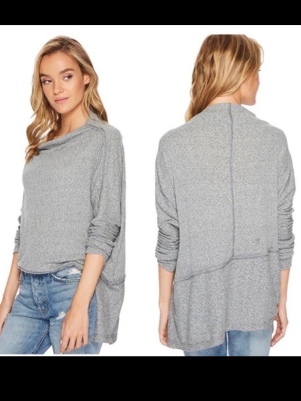 Free People Women’s Londontown Thermal Tunic Top Size Small